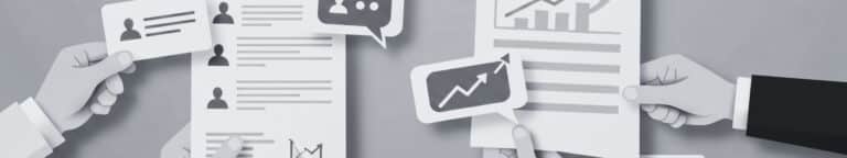 2 Resumes with paper cutouts found with RPO resume sourcing